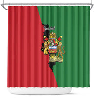 Malawi Flag Map Shower Curtain Simple Malawi Emblem Coat of Arms - Wonder Print Shop