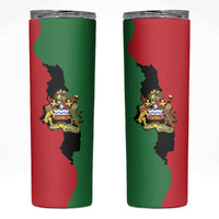Malawi Flag Map Skinny Tumbler Simple Malawi Emblem Coat of Arms - Wonder Print Shop