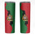 Malawi Flag Map Skinny Tumbler Simple Malawi Emblem Coat of Arms - Wonder Print Shop