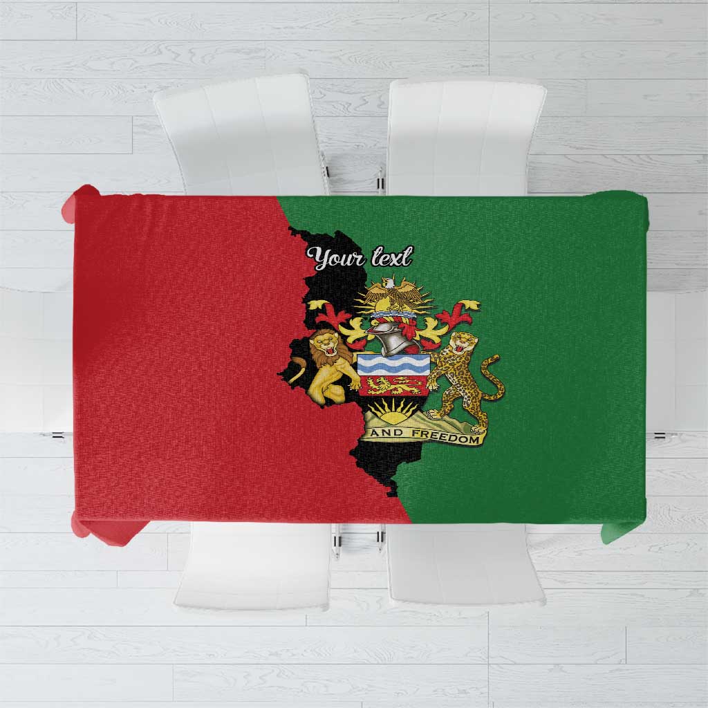 Malawi Flag Map Tablecloth Simple Malawi Emblem Coat of Arms - Wonder Print Shop