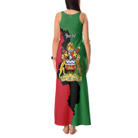 Malawi Flag Map Tank Maxi Dress Simple Malawi Emblem Coat of Arms - Wonder Print Shop