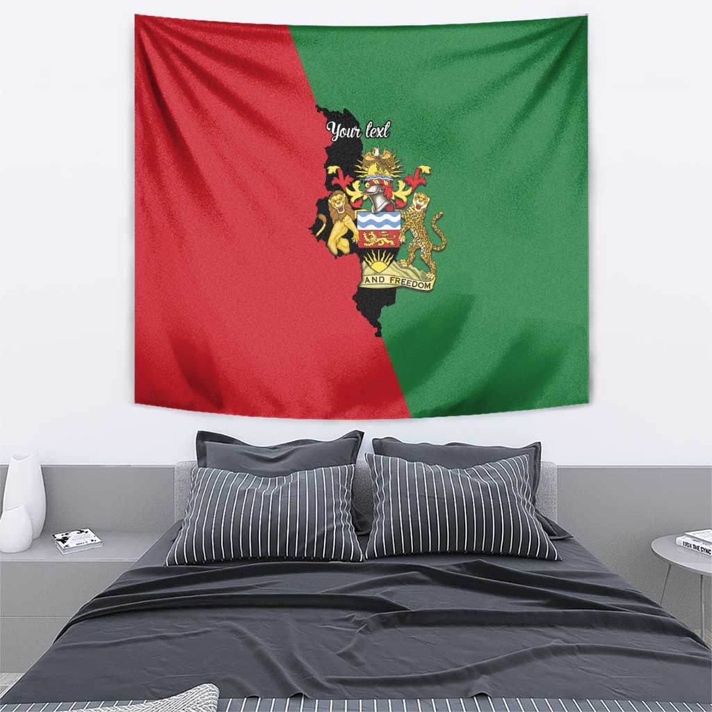 Malawi Flag Map Tapestry Simple Malawi Emblem Coat of Arms - Wonder Print Shop