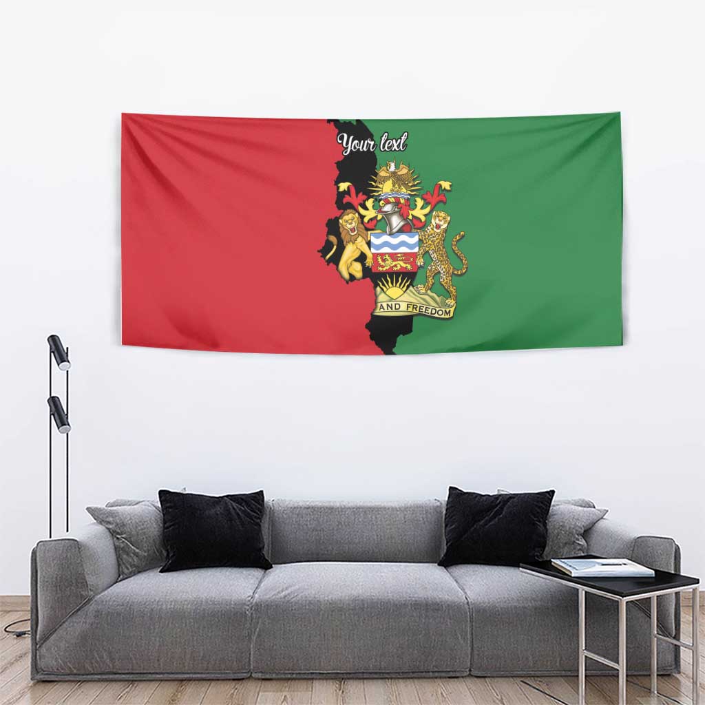 Malawi Flag Map Tapestry Simple Malawi Emblem Coat of Arms - Wonder Print Shop