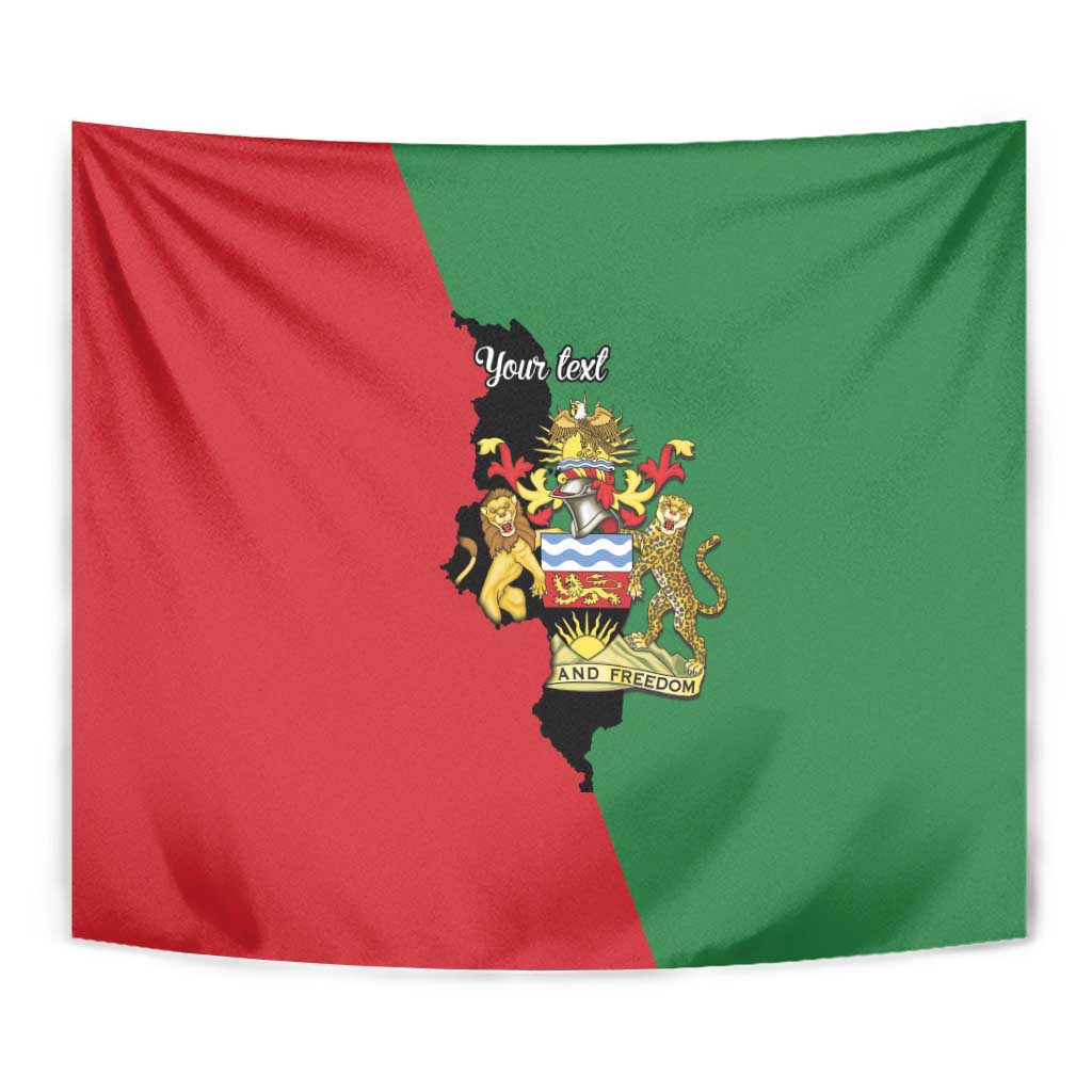 Malawi Flag Map Tapestry Simple Malawi Emblem Coat of Arms - Wonder Print Shop