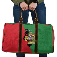 Malawi Flag Map Travel Bag Simple Malawi Emblem Coat of Arms - Wonder Print Shop