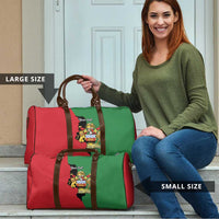 Malawi Flag Map Travel Bag Simple Malawi Emblem Coat of Arms - Wonder Print Shop