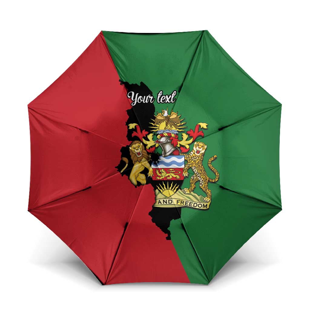 Malawi Flag Map Umbrella Simple Malawi Emblem Coat of Arms - Wonder Print Shop