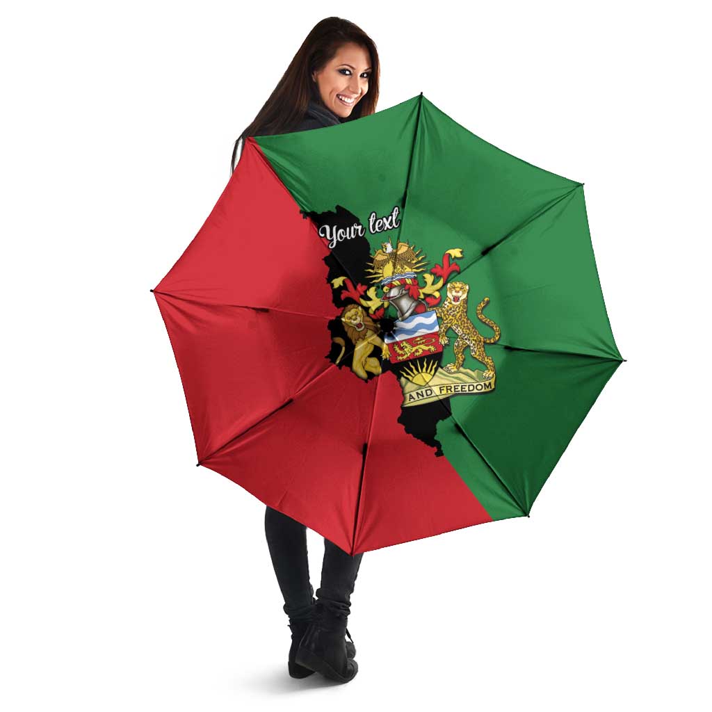 Malawi Flag Map Umbrella Simple Malawi Emblem Coat of Arms - Wonder Print Shop