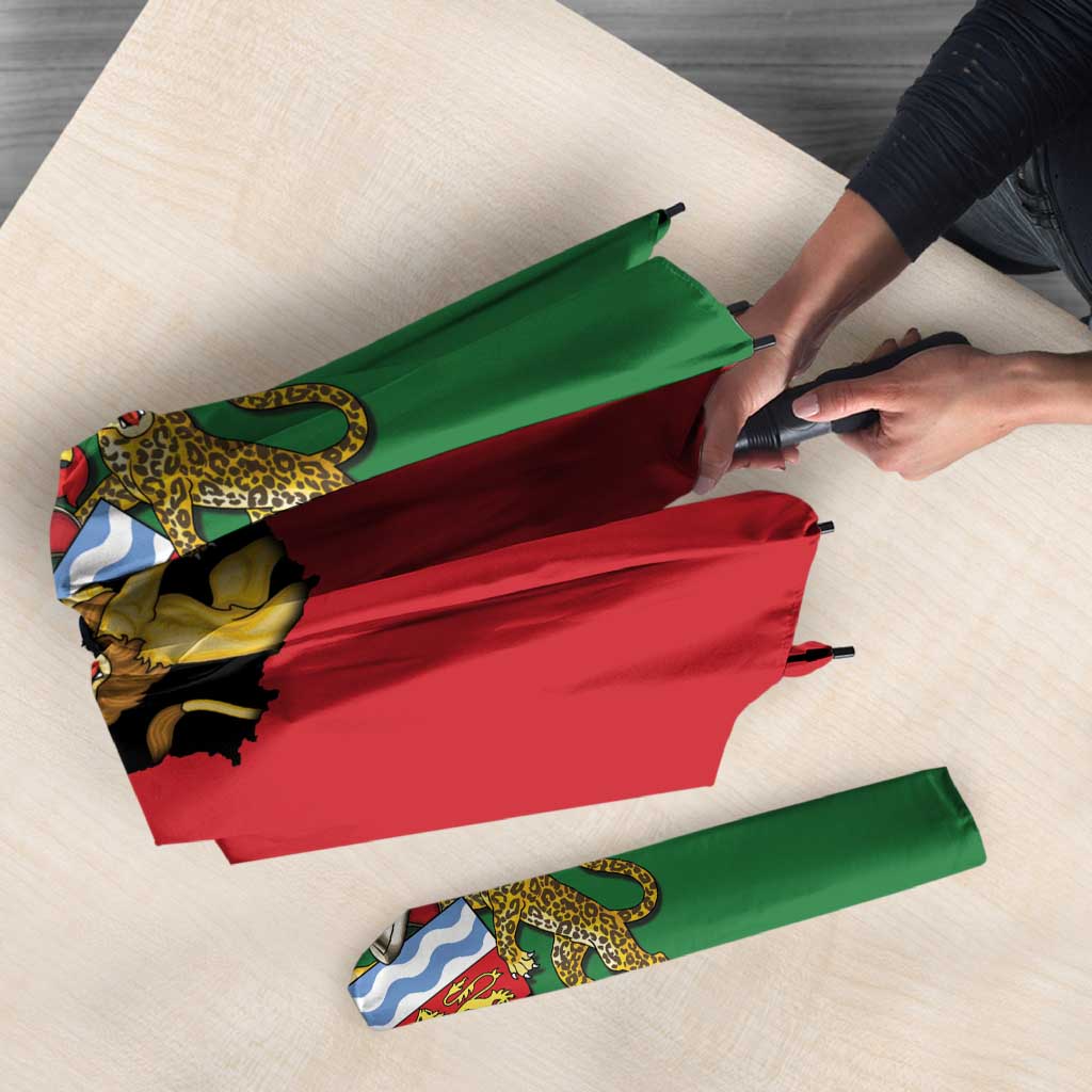 Malawi Flag Map Umbrella Simple Malawi Emblem Coat of Arms - Wonder Print Shop