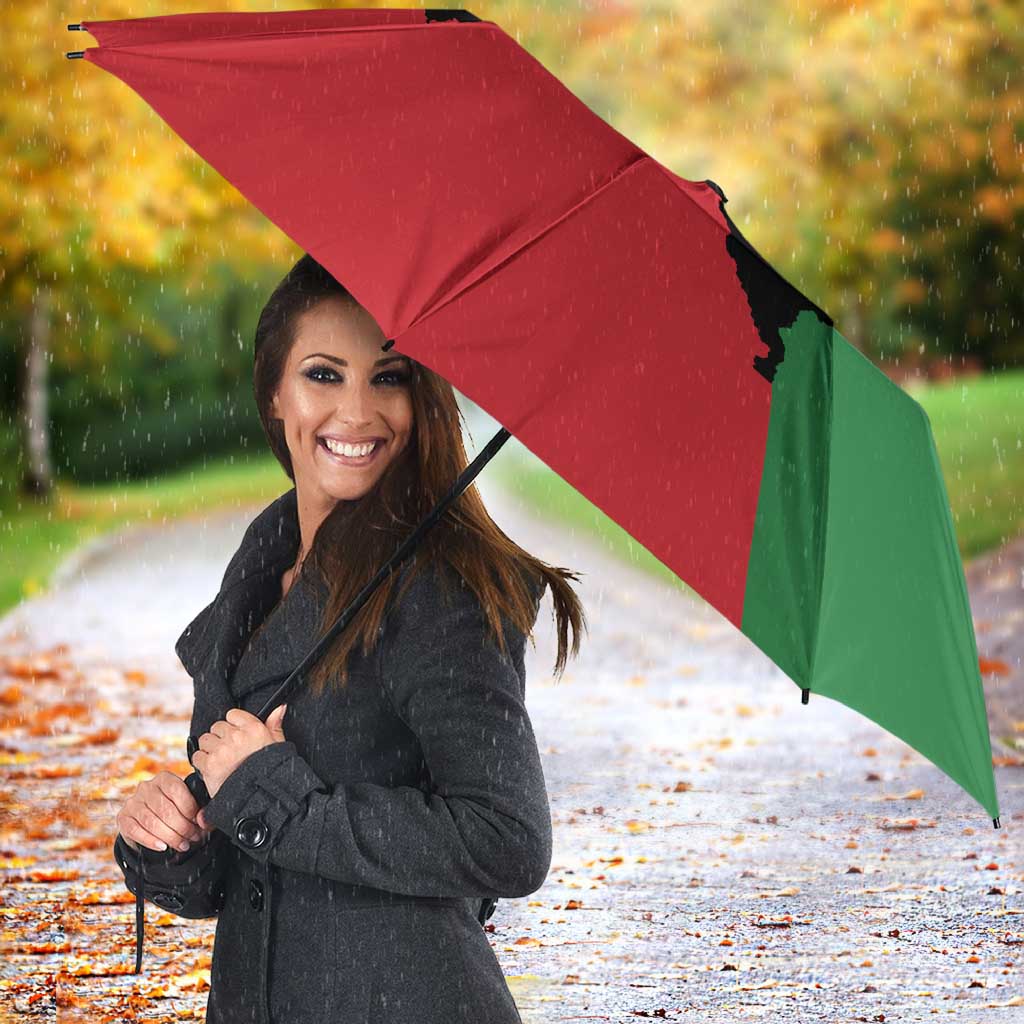 Malawi Flag Map Umbrella Simple Malawi Emblem Coat of Arms - Wonder Print Shop