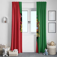 Malawi Flag Map Window Curtain Simple Malawi Emblem Coat of Arms - Wonder Print Shop