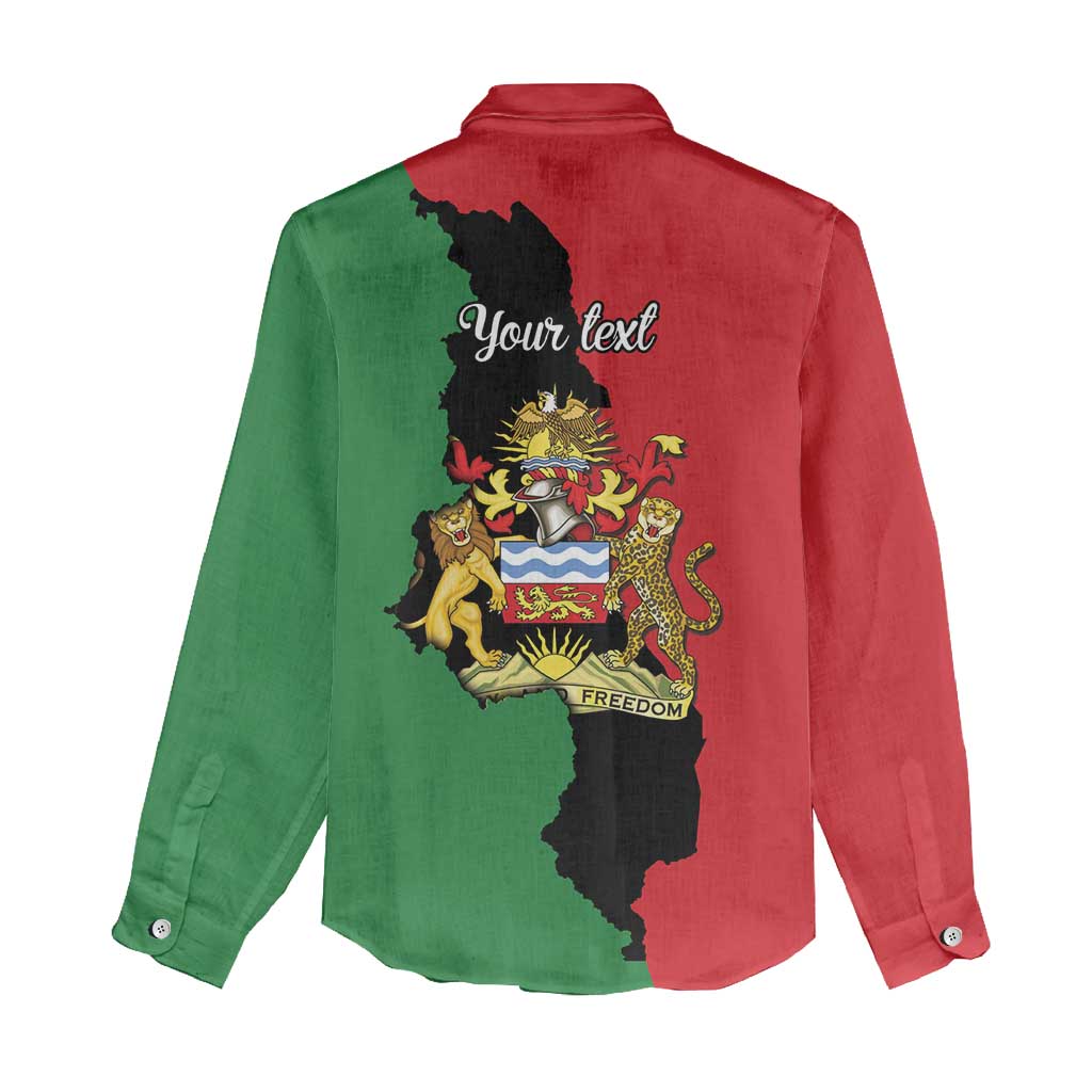 Malawi Flag Map Women Casual Shirt Simple Malawi Emblem Coat of Arms - Wonder Print Shop