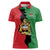 Malawi Flag Map Women Polo Shirt Simple Malawi Emblem Coat of Arms - Wonder Print Shop