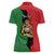 Malawi Flag Map Women Polo Shirt Simple Malawi Emblem Coat of Arms - Wonder Print Shop
