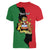 Malawi Flag Map Women V-Neck T-Shirt Simple Malawi Emblem Coat of Arms - Wonder Print Shop