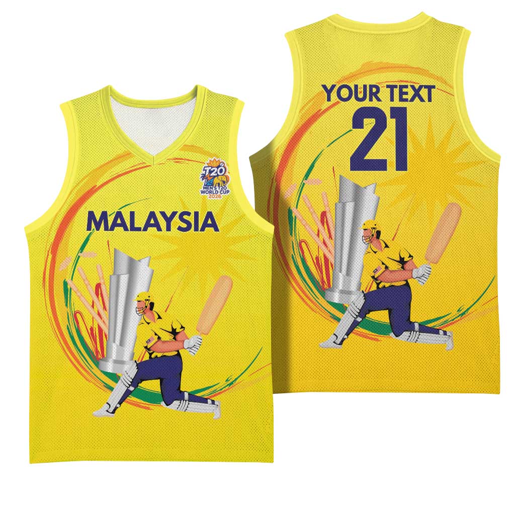 Custom Cricket Malaysia East Asia-Pacific Basketball Jersey Malaysia Road to Glory - Wonder Print Shop
