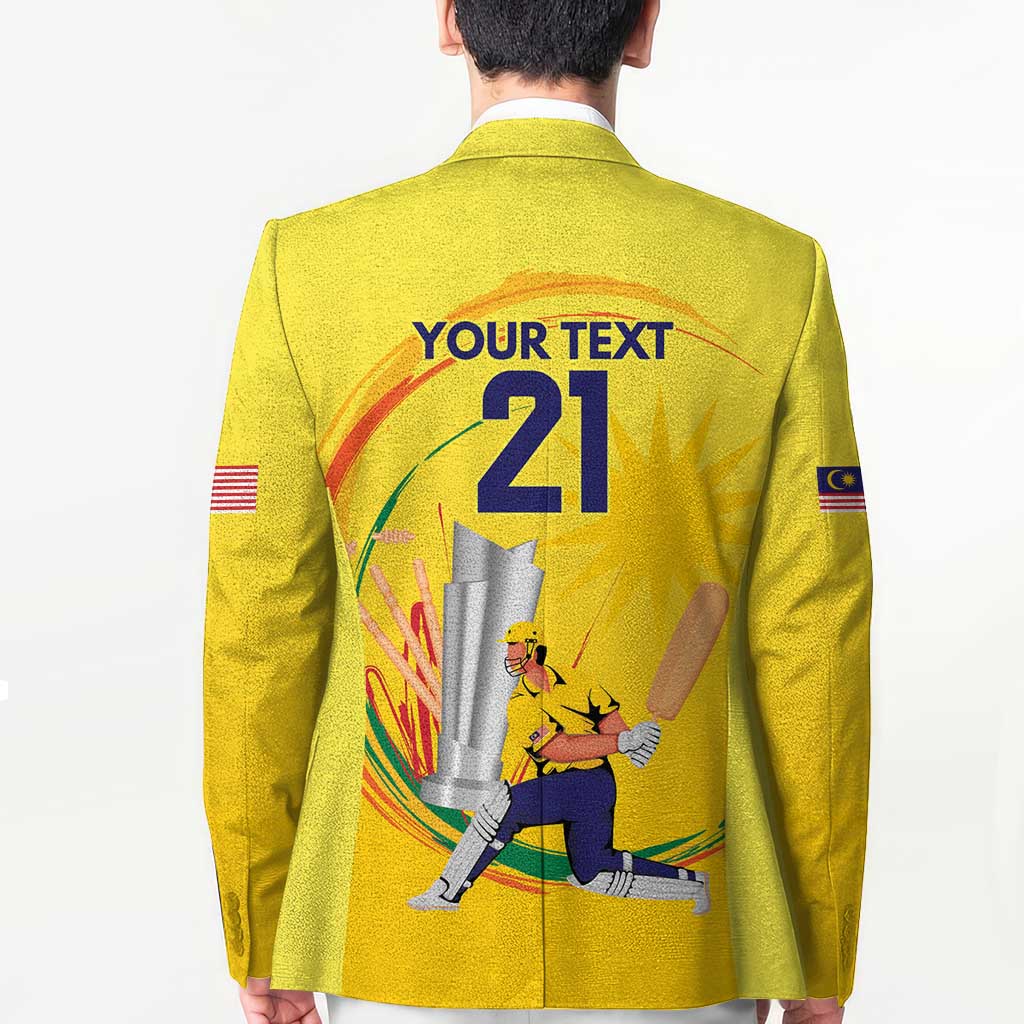 Custom Cricket Malaysia East Asia-Pacific Blazer Malaysia Road to Glory - Wonder Print Shop