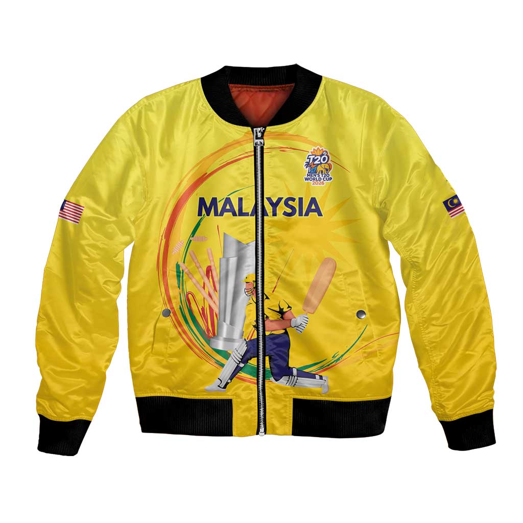 Custom Cricket Malaysia East Asia-Pacific Bomber Jacket Malaysia Road to Glory - Wonder Print Shop