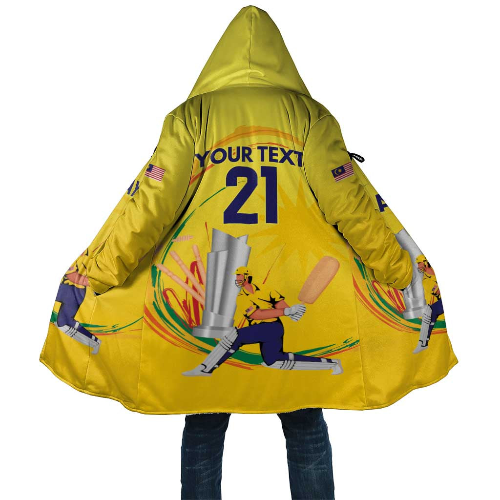 Custom Cricket Malaysia East Asia-Pacific Cloak Malaysia Road to Glory - Wonder Print Shop
