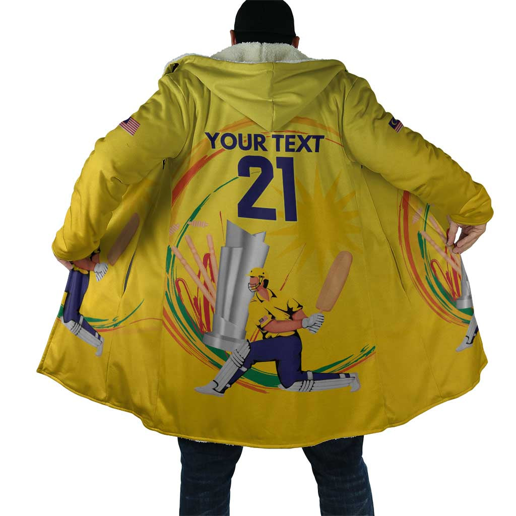 Custom Cricket Malaysia East Asia-Pacific Cloak Malaysia Road to Glory - Wonder Print Shop