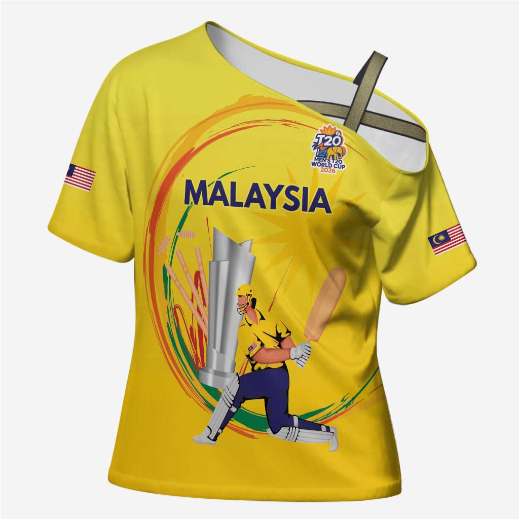 Custom Cricket Malaysia East Asia-Pacific Cross Shoulder Shirt Malaysia Road to Glory - Wonder Print Shop