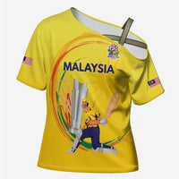Custom Cricket Malaysia East Asia-Pacific Cross Shoulder Shirt Malaysia Road to Glory - Wonder Print Shop