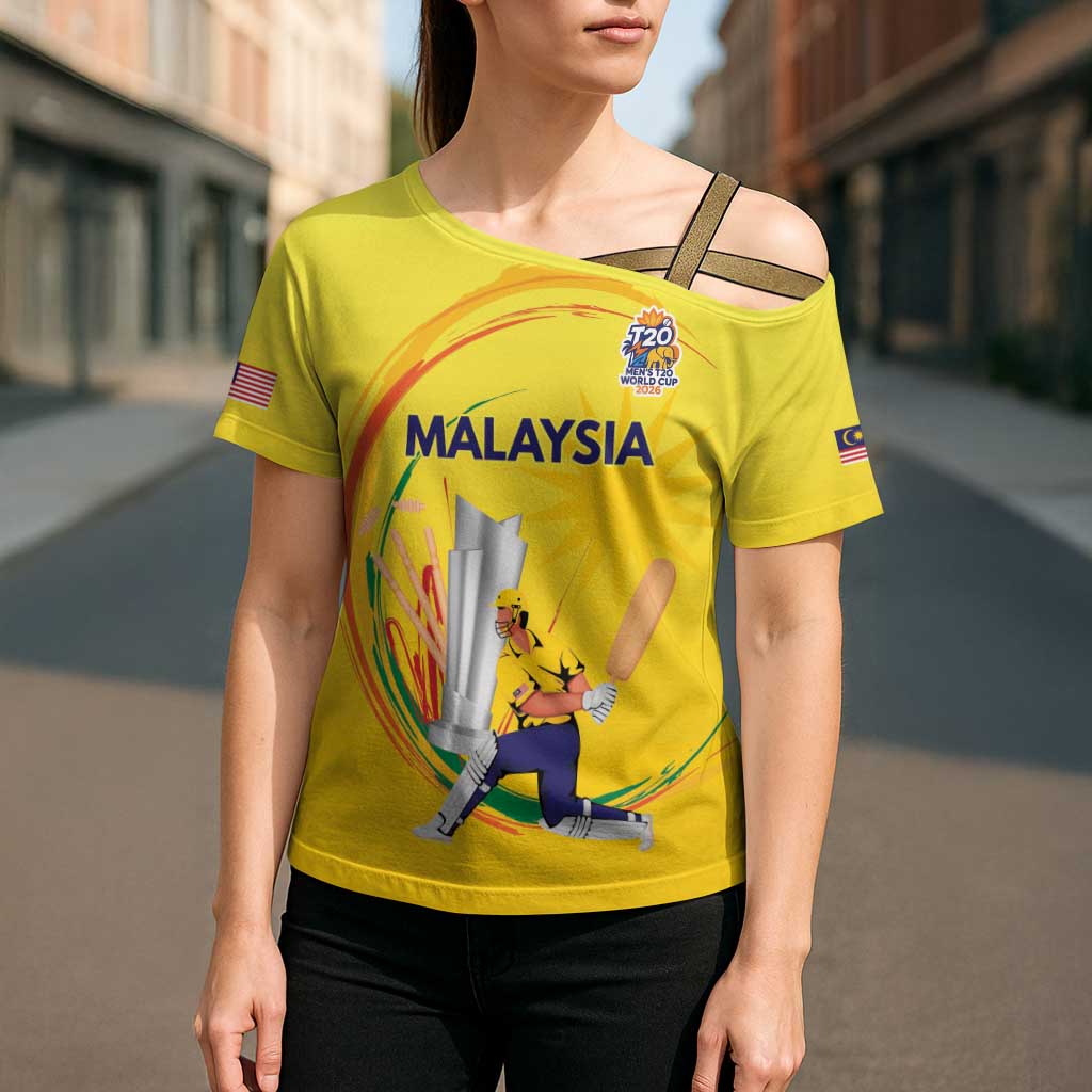 Custom Cricket Malaysia East Asia-Pacific Cross Shoulder Shirt Malaysia Road to Glory - Wonder Print Shop