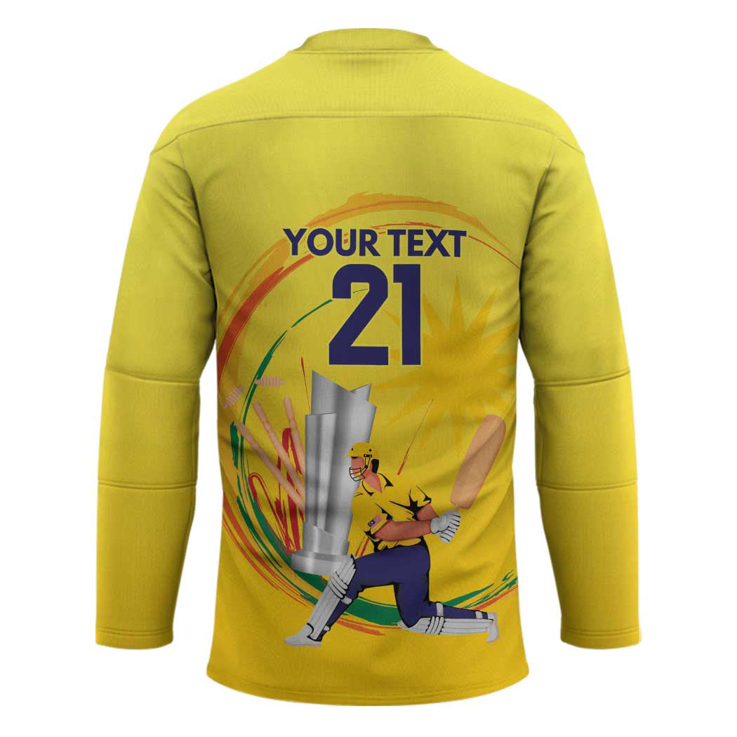 Custom Cricket Malaysia East Asia-Pacific Hockey Jersey Malaysia Road to Glory - Wonder Print Shop