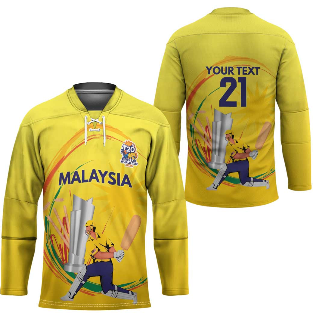 Custom Cricket Malaysia East Asia-Pacific Hockey Jersey Malaysia Road to Glory - Wonder Print Shop