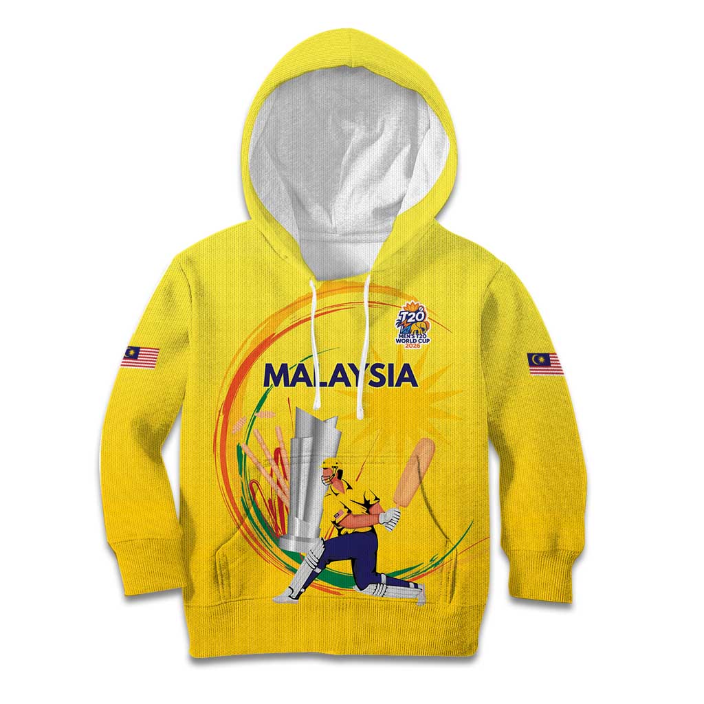 Custom Cricket Malaysia East Asia-Pacific Kid Hoodie Malaysia Road to Glory - Wonder Print Shop