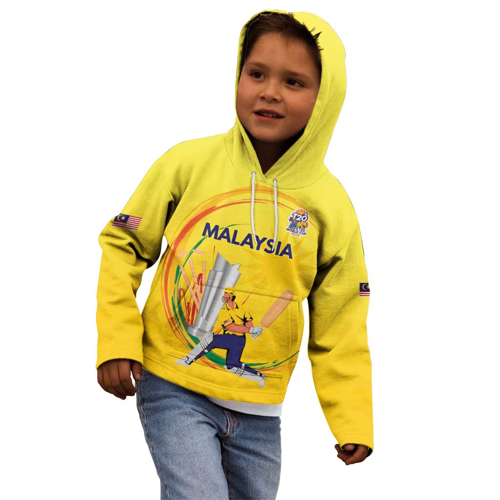 Custom Cricket Malaysia East Asia-Pacific Kid Hoodie Malaysia Road to Glory - Wonder Print Shop