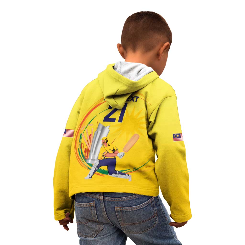 Custom Cricket Malaysia East Asia-Pacific Kid Hoodie Malaysia Road to Glory - Wonder Print Shop
