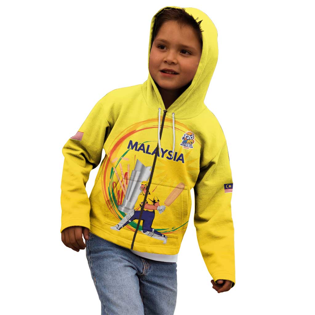 Custom Cricket Malaysia East Asia-Pacific Kid Hoodie Malaysia Road to Glory - Wonder Print Shop