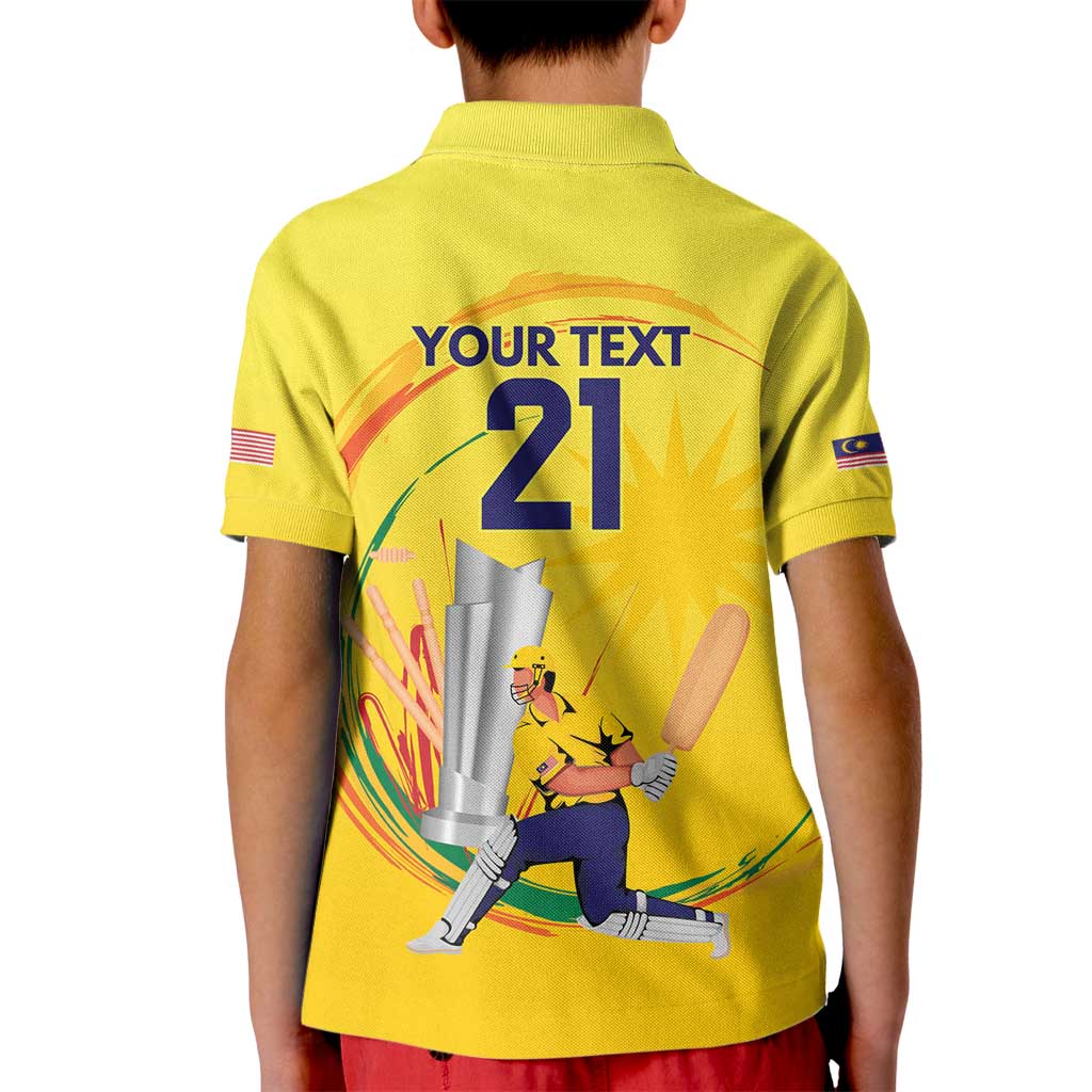 Custom Cricket Malaysia East Asia-Pacific Kid Polo Shirt Malaysia Road to Glory - Wonder Print Shop