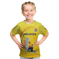 Custom Cricket Malaysia East Asia-Pacific Kid T Shirt Malaysia Road to Glory - Wonder Print Shop