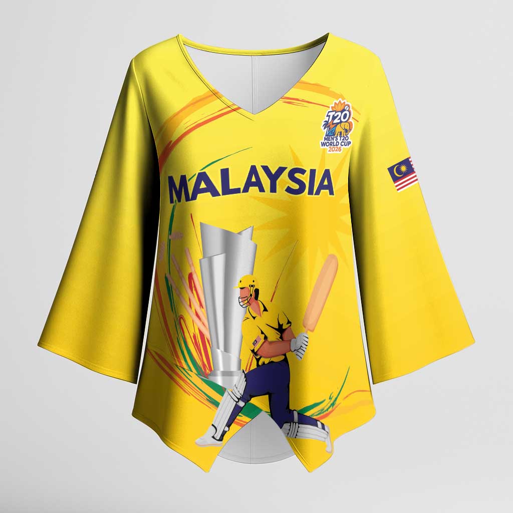 Custom Cricket Malaysia East Asia-Pacific Kimono Sleeve Blouse Malaysia Road to Glory - Wonder Print Shop