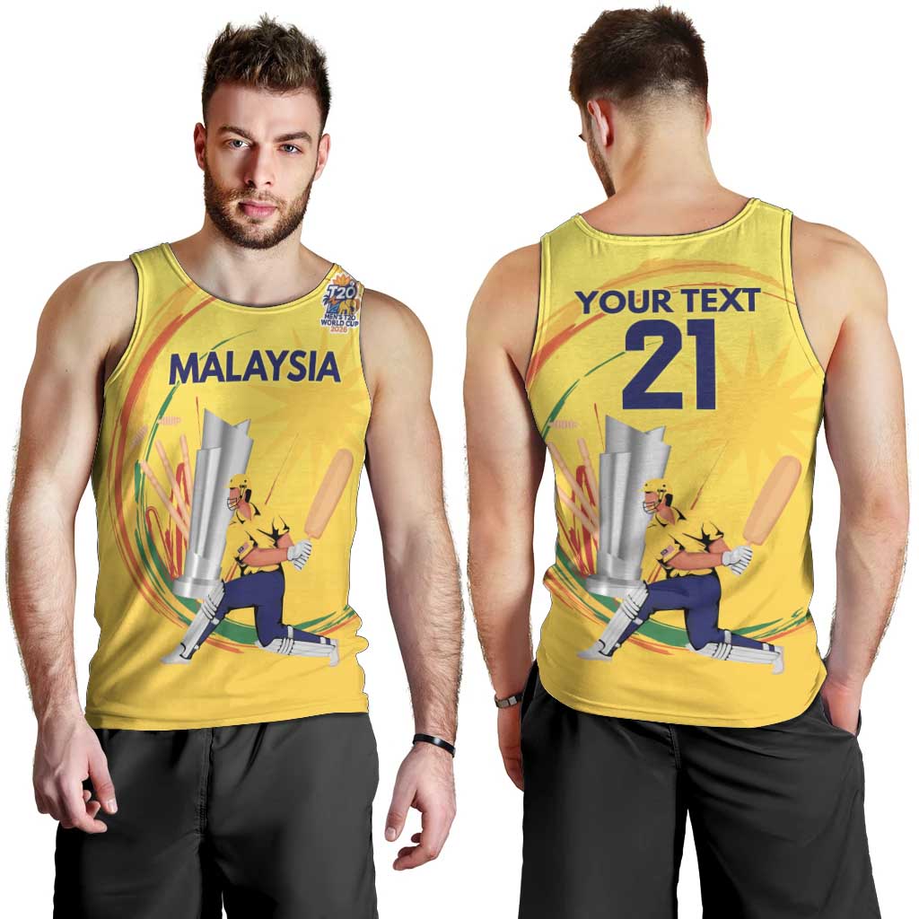 Custom Cricket Malaysia East Asia-Pacific Men Tank Top Malaysia Road to Glory - Wonder Print Shop