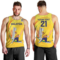 Custom Cricket Malaysia East Asia-Pacific Men Tank Top Malaysia Road to Glory - Wonder Print Shop