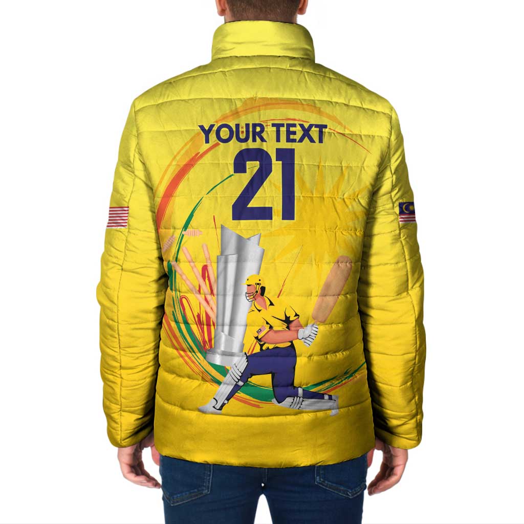 Custom Cricket Malaysia East Asia-Pacific Padded Jacket Malaysia Road to Glory - Wonder Print Shop