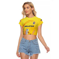 Custom Cricket Malaysia East Asia-Pacific Raglan Cropped T Shirt Malaysia Road to Glory - Wonder Print Shop