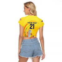 Custom Cricket Malaysia East Asia-Pacific Raglan Cropped T Shirt Malaysia Road to Glory - Wonder Print Shop