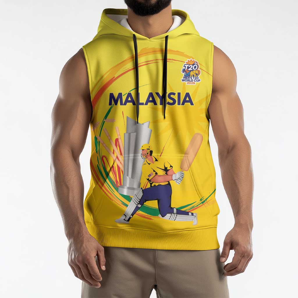 Custom Cricket Malaysia East Asia-Pacific Sleeveless Hoodie Malaysia Road to Glory - Wonder Print Shop