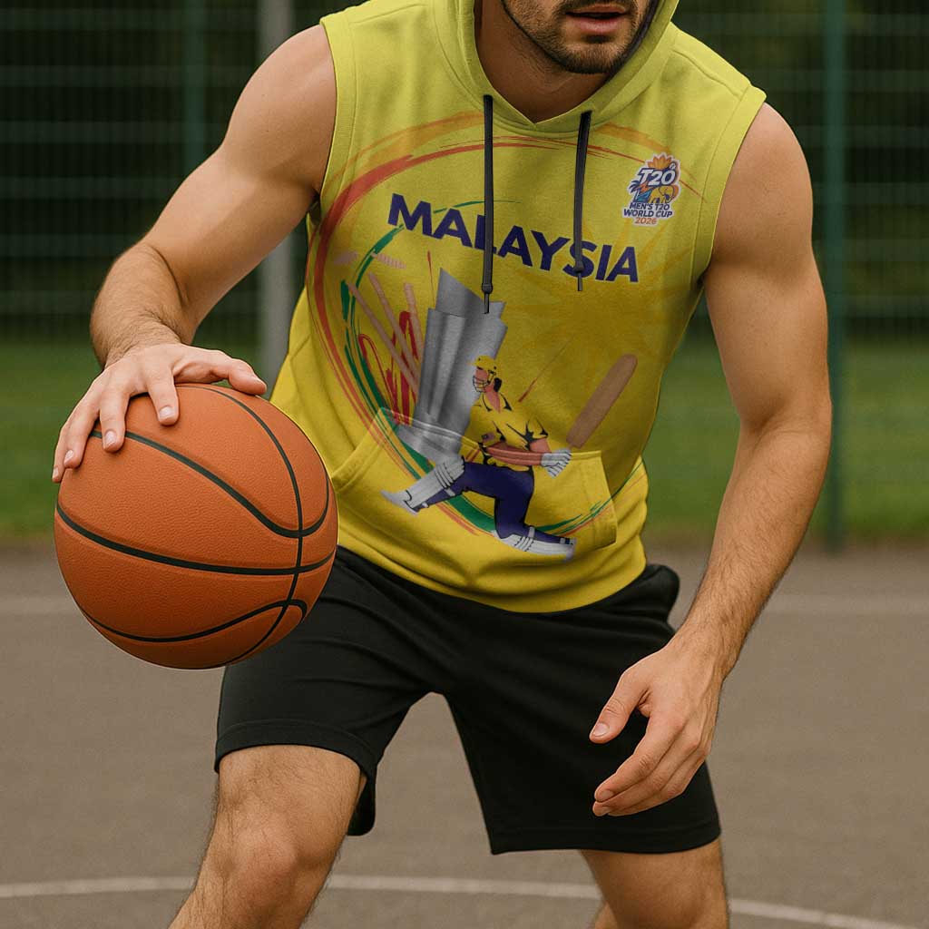 Custom Cricket Malaysia East Asia-Pacific Sleeveless Hoodie Malaysia Road to Glory - Wonder Print Shop