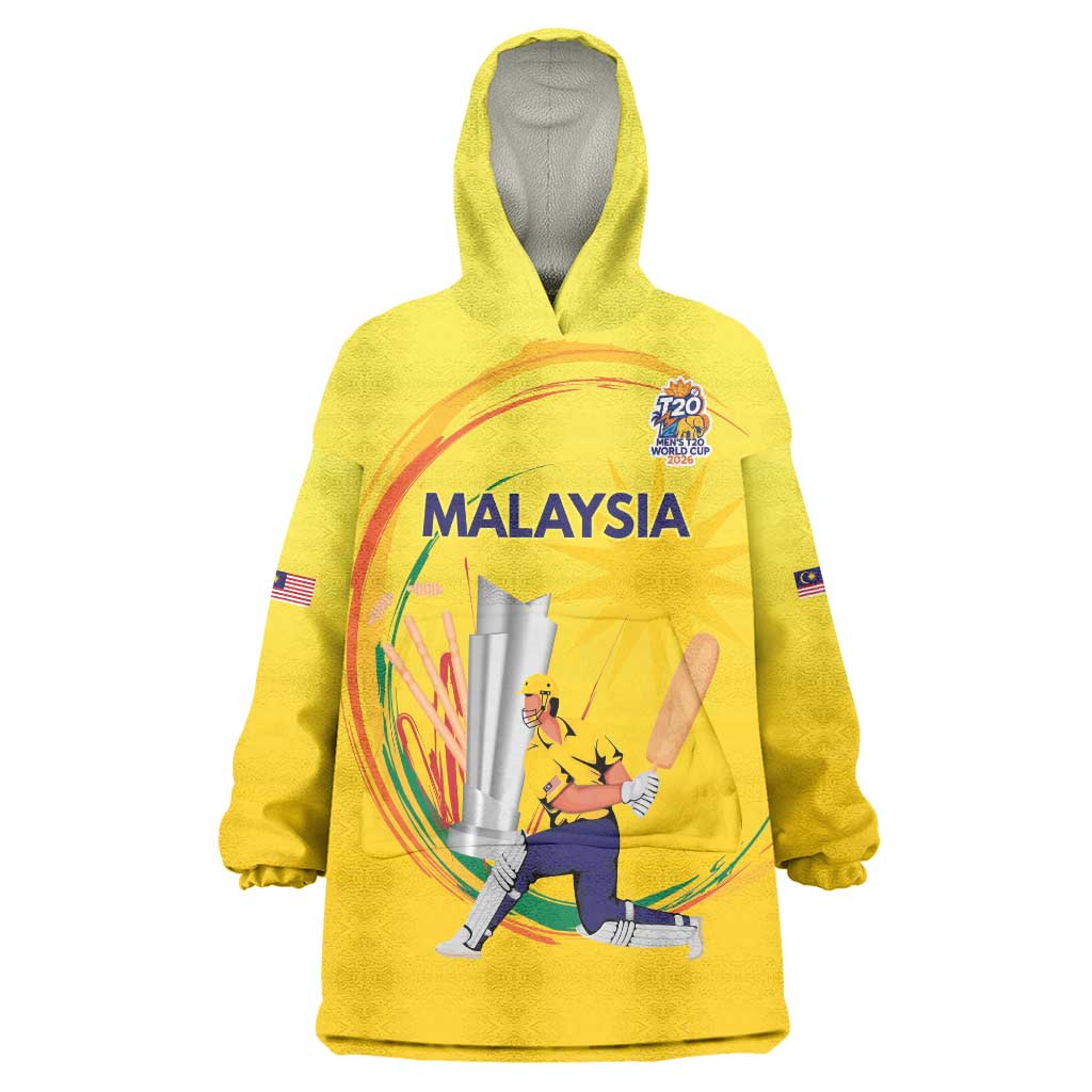 Custom Cricket Malaysia East Asia-Pacific Wearable Blanket Hoodie Malaysia Road to Glory - Wonder Print Shop