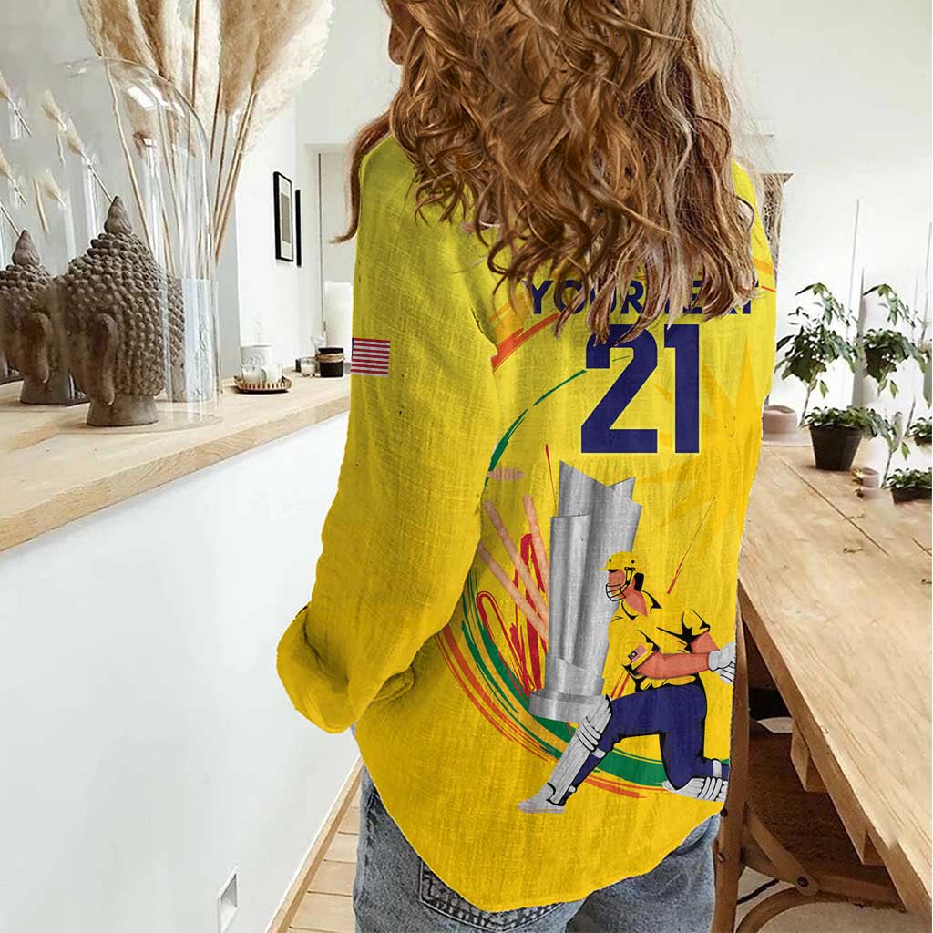 Custom Cricket Malaysia East Asia-Pacific Women Casual Shirt Malaysia Road to Glory - Wonder Print Shop