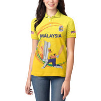 Custom Cricket Malaysia East Asia-Pacific Women Polo Shirt Malaysia Road to Glory - Wonder Print Shop