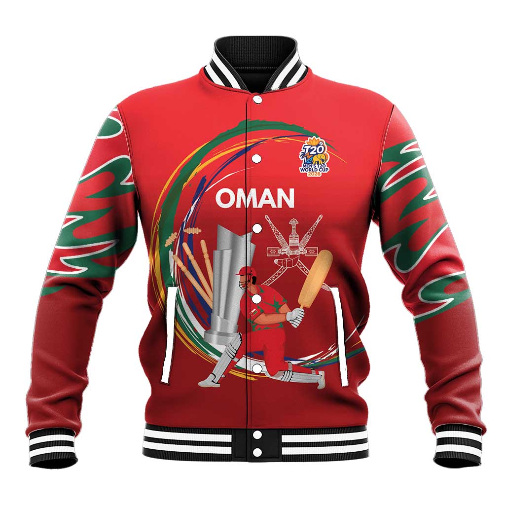 Custom Cricket Oman East Asia-Pacific Baseball Jacket Oman Home Victory Spirit - Wonder Print Shop