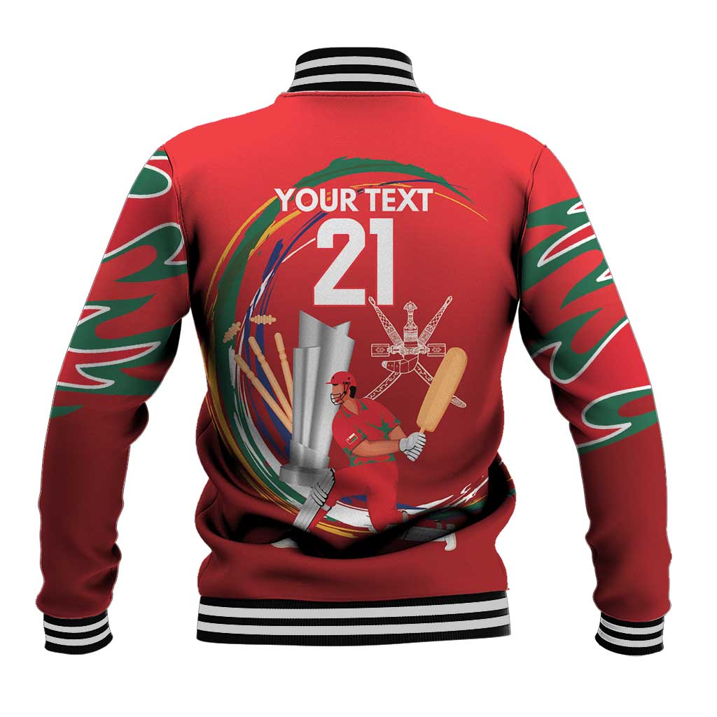Custom Cricket Oman East Asia-Pacific Baseball Jacket Oman Home Victory Spirit - Wonder Print Shop