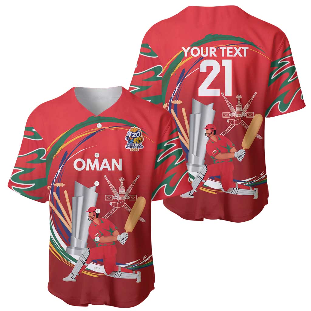 Custom Cricket Oman East Asia-Pacific Baseball Jersey Oman Home Victory Spirit - Wonder Print Shop