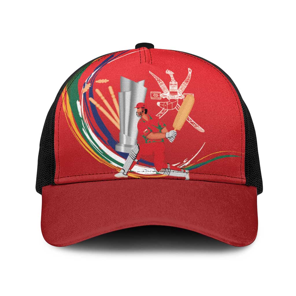 Cricket Oman East Asia-Pacific Baseball Net Cap Oman Home Victory Spirit - Wonder Print Shop